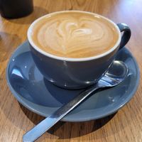 Oat latte at East Road in Dublin