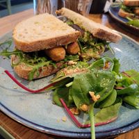 Vegan bap (but more like a sausage sandwich...) at East Road in Dublin