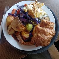 Carvery - vegan option was spiced sweet potato at Riverside Inn Saltford in Bristol