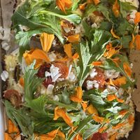 Incredible pizza!   at Bookie's Pizza in Santa Cruz