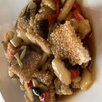  Nurungji mushroom sweet sour - never again)  at Vegan Insa - 비건인사 in Seoul