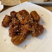 Soy bean seasoned chicken   at Vegan Insa - 비건인사 in Seoul