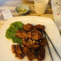 Vegan Seasoned Bean Chicken 🌱  at Vegan Insa - 비건인사 in Seoul