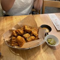 Curry  fried chicken   at Vegan Insa - 비건인사 in Seoul
