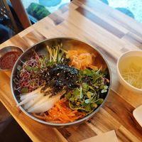 Noodles with veggies (cold) at Vegan Insa - 비건인사 in Seoul