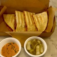 Kimchi quesadillas, the best 👍  at Vegan Insa - 비건인사 in Seoul