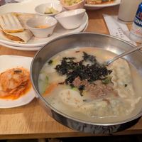 Tteok soup 5/10 didn't like the 'meat' part and too much pepper also should've asked for seaweed to be removed at Vegan Insa - 비건인사 in Seoul