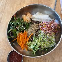 Buckwheat spicy noodles at Vegan Insa - 비건인사 in Seoul