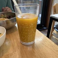Sweet pumpkin rice drink  at Vegan Insa - 비건인사 in Seoul