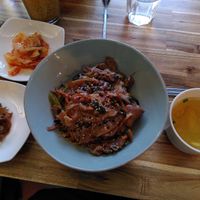 Bulgogi rice at Vegan Insa - 비건인사 in Seoul