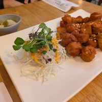 Korean style vegan chicken at Vegan Insa - 비건인사 in Seoul