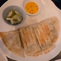 Kimchi quesadilla at Vegan Insa - 비건인사 in Seoul