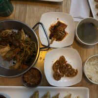 Sorry I was hungry 😂 could not take the picture before eating   at Vegan Insa - 비건인사 in Seoul