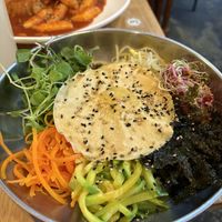 Bibimbap with vegan egg!  at Vegan Insa - 비건인사 in Seoul