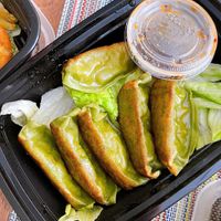 Veggie dumplings at Veggie Fun in Providence