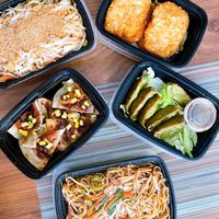 Scallion pancakes were the best! at Veggie Fun in Providence