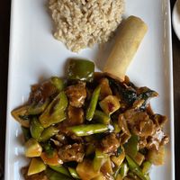 Basil soy protein lunch  at Veggie Fun in Providence