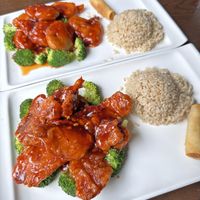 Orange Seitan  at Veggie Fun in Providence