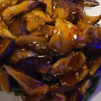 Eggplant and greenbeans at Veggie Fun in Providence