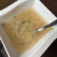 Miso soup at Veggie Fun in Providence