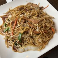 Seitan lo mein at Veggie Fun in Providence