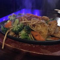 sizzling platter at Veggie Fun in Providence