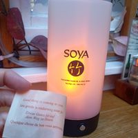 Complementary fortune cookie at Soya in Vienna