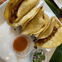 Vegan tacos de chorizo   at Salsa's Mexican Grill in Newport News