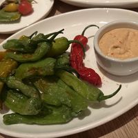 Blistered Shishito Peopers  at Agricola Eatery in Princeton