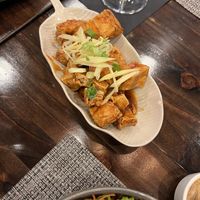 Tamarind glazed tofu appetizer   at Thai Table in Frederick