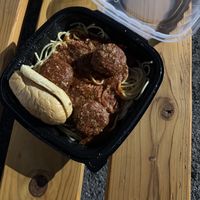 Spaghetti and meatballs. Comes with garlic bread!   at Parm Italia in Scottsdale