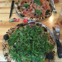 Truffle and royale pizza  at La Pâte à Pizza in Marseille