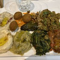 Assiette de plusieurs mezze  at Ashourya in Marseille