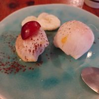 Muchi passion fruit ice cream at Sushi Street Café in Marseille