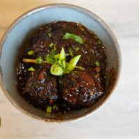 Veg macharian at Vegan Dhaba in Birmingham