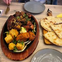 The mixed grill   at Vegan Dhaba in Birmingham