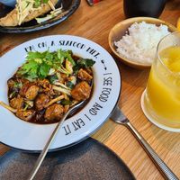 Braised Eggplant and Tofu Stir Fry at Lah Lah in Dubai