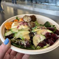 Falafel Tahini Salad  at VIE - Dean & David - T3 in Schwechat