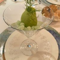Gurke-Dill-Sorbet at Landhaus Scherrer in Hamburg