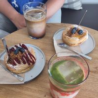 Drinks and two of the pockets at Pockets in Nuremberg