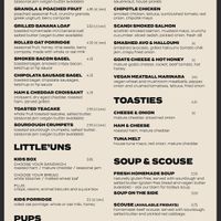 Menu  at Elephant Lounge in Neston