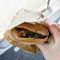 Vegan bagel  at Elephant Lounge in Neston