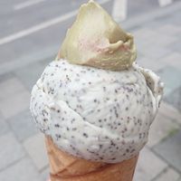Mohn+Marzipan at Eisbrunnen - Vegan Ice Cream in Munich