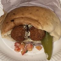Falafel pita  at Miznon in West London