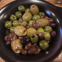 Hot olives   at C&C Wood Fire Eats in Key Largo