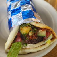 Vegan Falafel Wrap at fez in Cedar Park