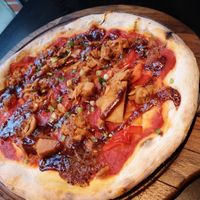 Vegan Jackfruit BBQ Pizza 🍕 at Death by Pizza in Hildesheim