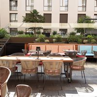 Outdoor seating at Luigia in Opfikon