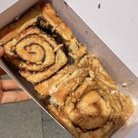 Poppy seed roll: good but could use more icing. Apple roll: amazing in all aspects   at 32 Grad - Die Werkstatt für Genuss in Munich