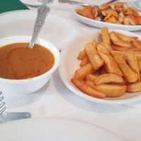 Curry sauce and chips at Kam Sang  in Scarborough